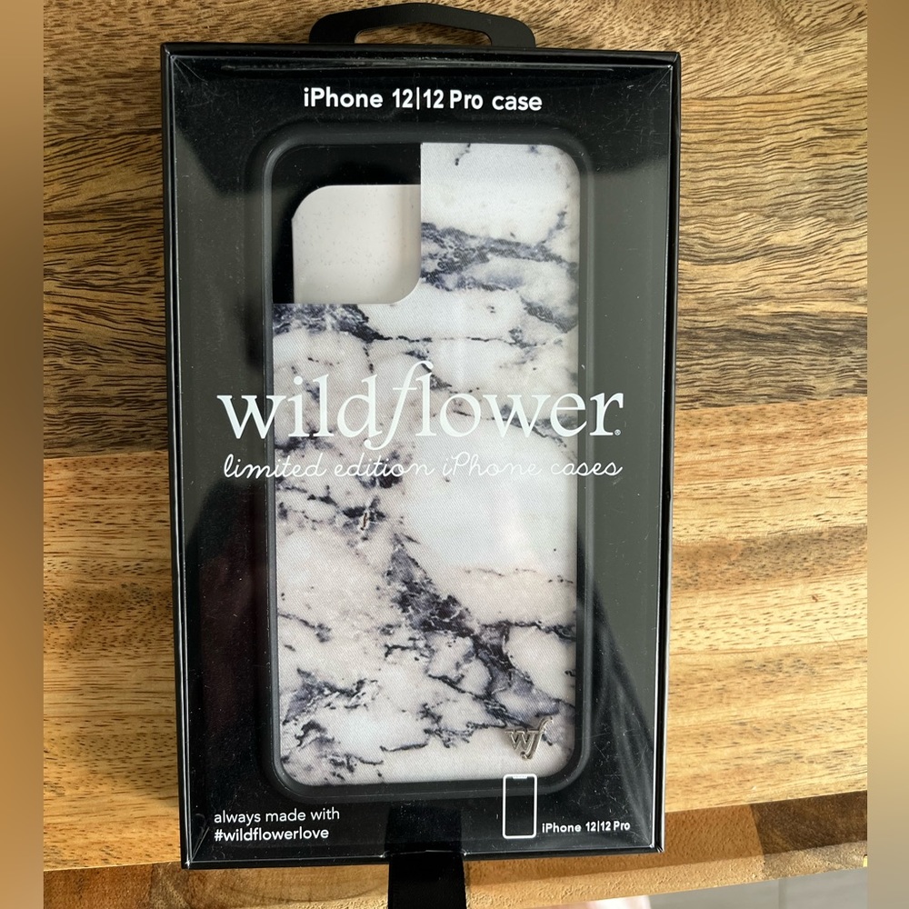 Wildflower- iPhone12/12 Pro case- Marble